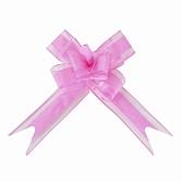 Текстильный бант-бабочка Широкая полоса, Розовый 15 см./6231143